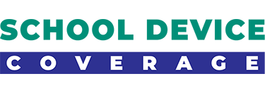 School Device Coverage logo.